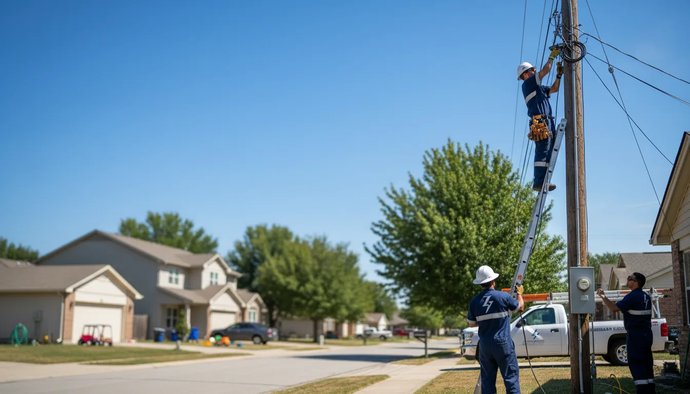 Residential electrician providing installation services in Stratford, WI